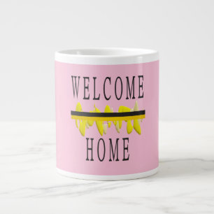 TAZA DE CAFÉ GIGANTE BIENVENIDOS A LAS PALABRAS Y LOS PATRONES DE ARTE