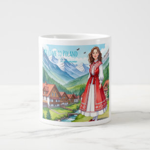 Taza De Café Gigante Bienvenidos a Polonia, Zakapone CitySpecialty Mug