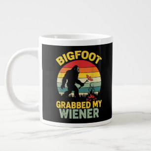 Taza De Café Gigante Big Foot Agarró Mi Salchicha Divertido Sasquatch