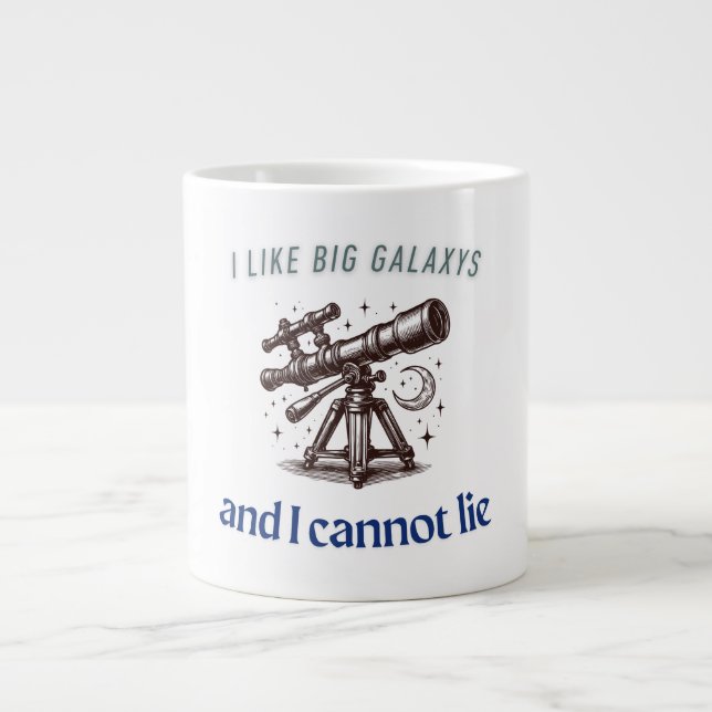 Taza De Café Gigante Big Galaxys Funny Space (Frente)