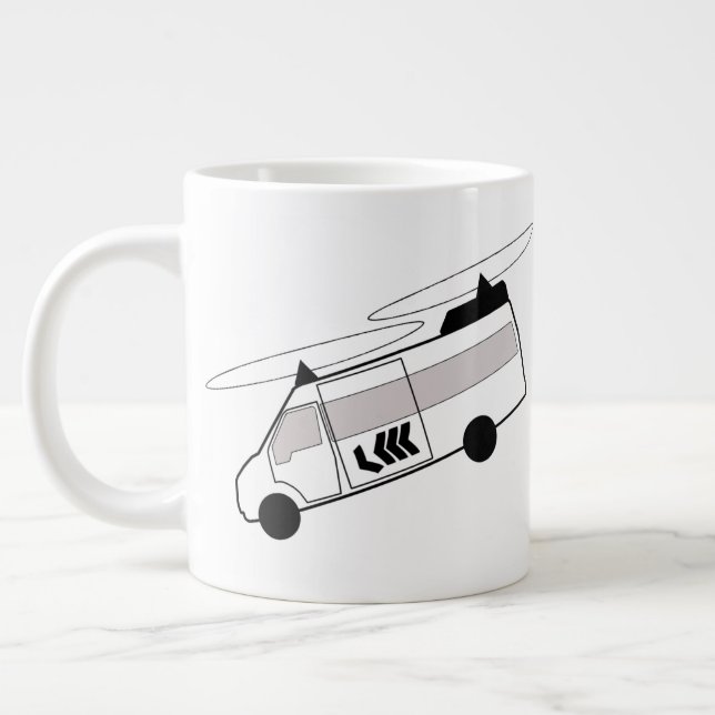 Taza De Café Gigante Big Helibus Mug (Izquierda)
