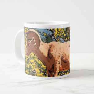 Taza De Café Gigante Big Horn Sheep Ram
