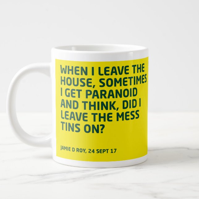 Taza De Café Gigante Big Mess tins mug (Izquierda)