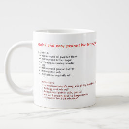 Taza De Café Gigante Big Microwave Mug (Receta de Pastel de Mantequilla