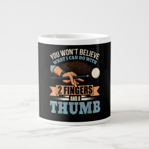 Taza De Café Gigante Billar Divertido de Piscina