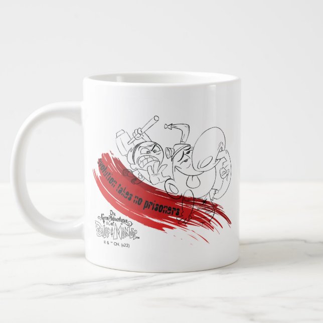 Taza De Café Gigante Billy & Mandy - Evolution Takes No Prisoners (Izquierda)