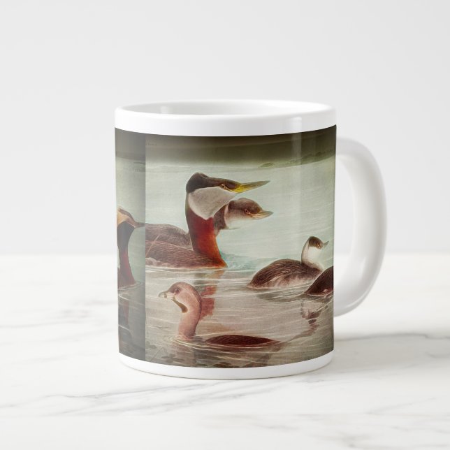 Taza De Café Gigante Birds 1917 No 1 Grebes Jumbo Coffee Mug (Derecha)