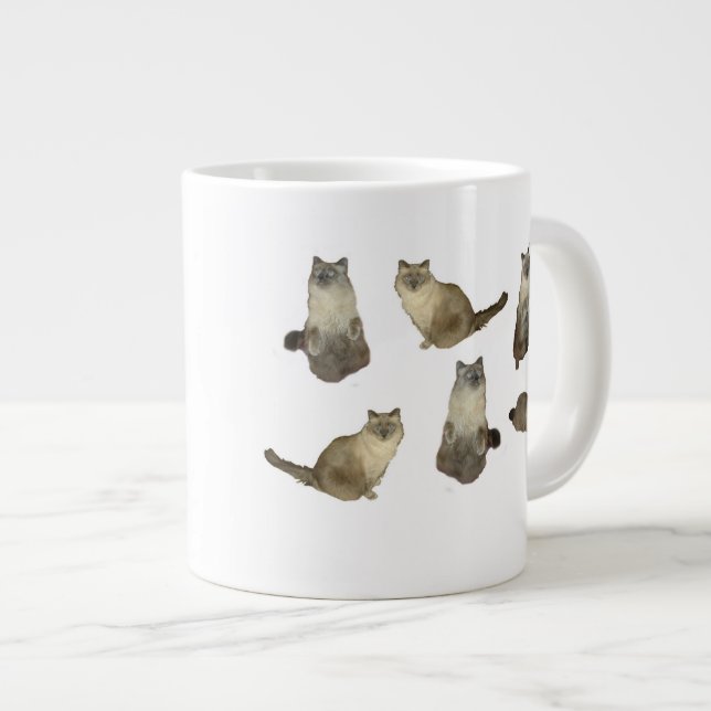 Taza De Café Gigante Birman Cats (Derecha)
