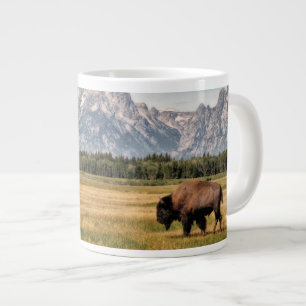 Taza De Café Gigante Bison in the Tetons