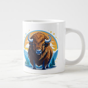 Taza De Café Gigante bisonte americano