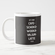Bitte einen Café-Schoko-Wodka-Valium-Latte ir