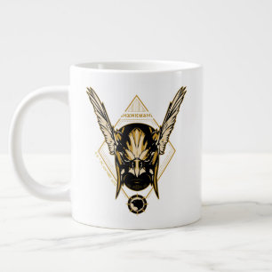 Taza De Café Gigante Black Adam   Hawkman Helmet Graphic