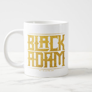 Taza De Café Gigante Black Adam Stacked Name Graphic