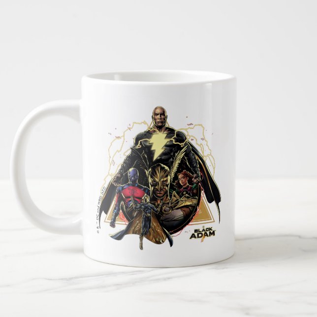 Taza De Café Gigante Black Adam Triangular Group Graphic (Izquierda)