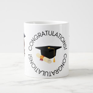 Taza De Café Gigante Black Gold Graduate Mug
