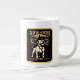 Taza De Café Gigante Black History Month American Bulldog Cultural Art