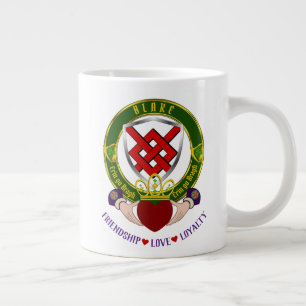 Taza De Café Gigante Blake Irish Shield con Claddagh Coffee Mug