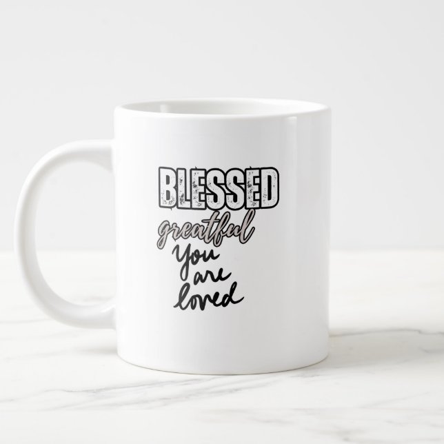 Taza De Café Gigante Blessed ⛪︎ café specialty mug (Izquierda)