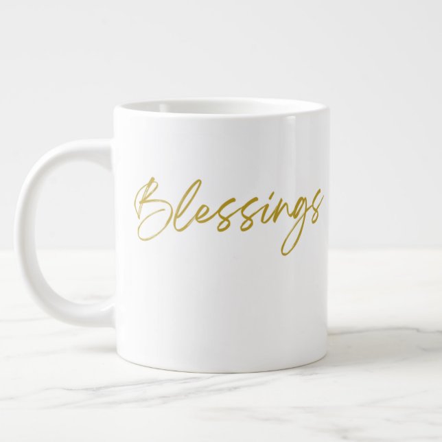 Taza De Café Gigante Blessings Jumbo 20oz Mug (Izquierda)