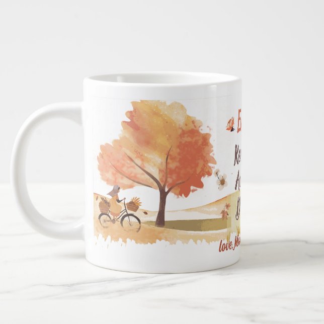 Taza De Café Gigante Bloom Donde Te Plantan | Volver al Chica escolar (Izquierda)