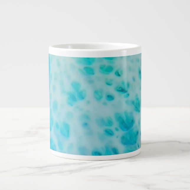Taza De Café Gigante Blue Crush - Abstract Coastal Artwork  (Frente)