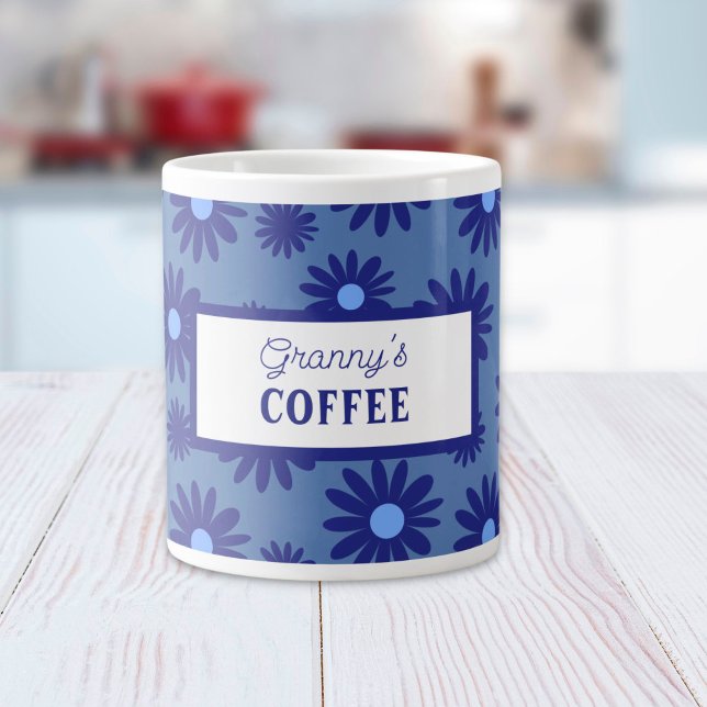 Taza De Café Gigante Blue Daisy (Subido por el creador)