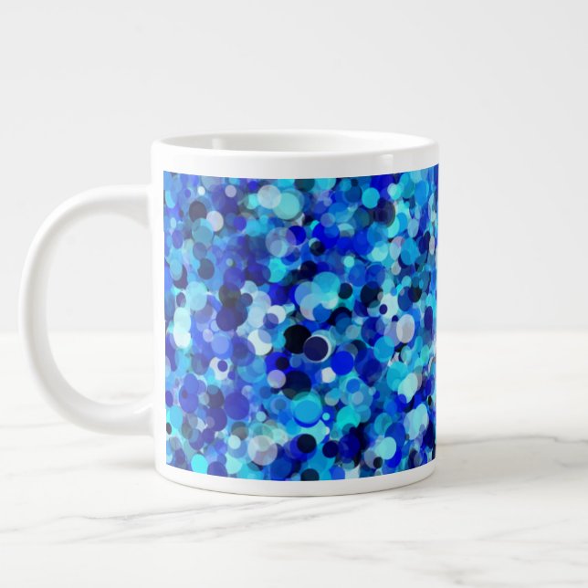 Taza De Café Gigante Blue Dot 20oz Mug (Izquierda)