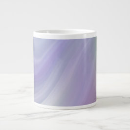 Taza De Café Gigante Blue Gradient Wavy Pattern