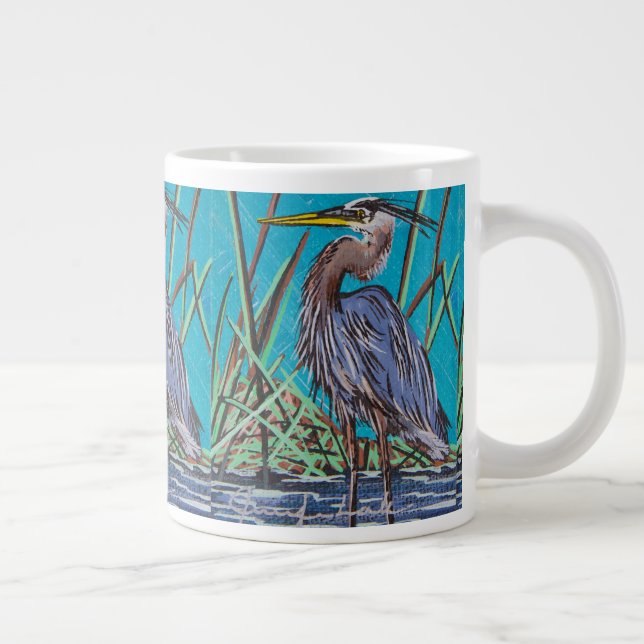 Taza De Café Gigante Blue Heron Coffee Mug (Derecha)