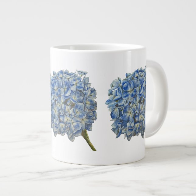 Taza De Café Gigante Blue Hydrangea Mug (Derecha)