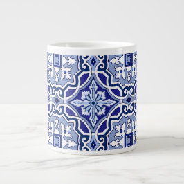 Taza De Café Gigante Blue tiles,Mediterranean tiles,majolica