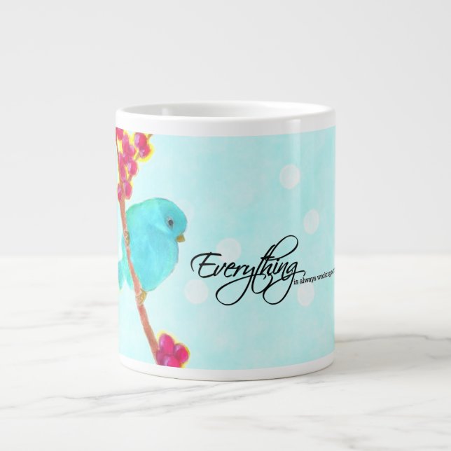 Taza De Café Gigante Bluebird - ¡Todo está funcionando para mí! (Frente)