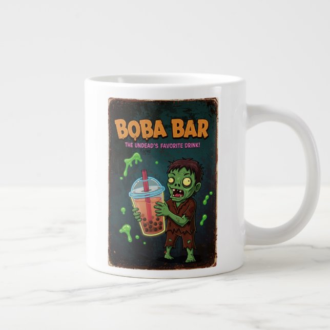 Taza De Café Gigante Boba Bar – The Undead's Jumbo Specialty Mug (Derecha)