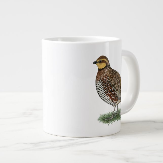 Taza De Café Gigante Bobwhite Quail Hen (Derecha)