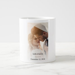 Taza De Café Gigante Boda personalizado Mug