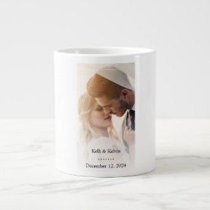 Taza De Café Gigante Boda personalizado Mug