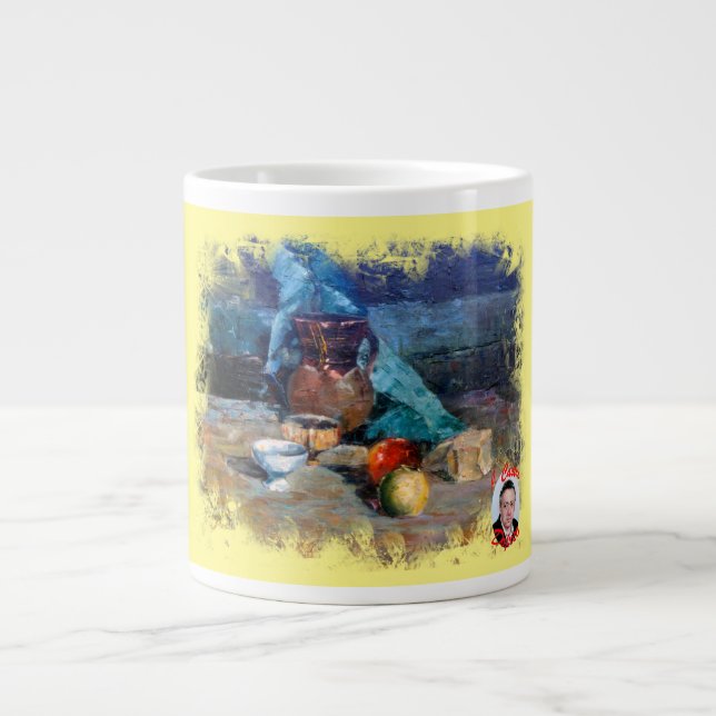 Taza De Café Gigante Bodegón a espátula (Frente)