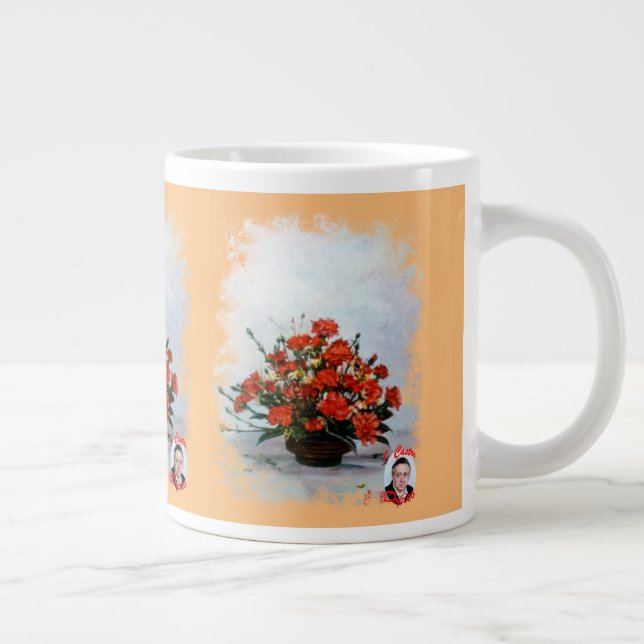 Taza de Café Gigante Bodegón de flores (Derecha)