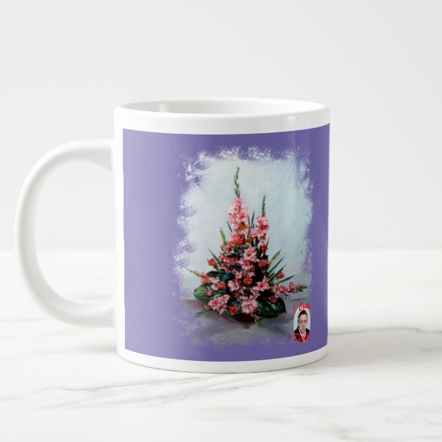 Taza De Café Gigante Bodegón de flores (Izquierda)