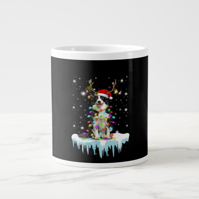 Taza De Café Gigante Boder Colline Reindeer Christmas Present (Frente)