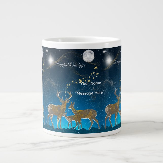 Taza De Café Gigante Boganhues Regalo de Navidades de impresión de lujo (Frente)