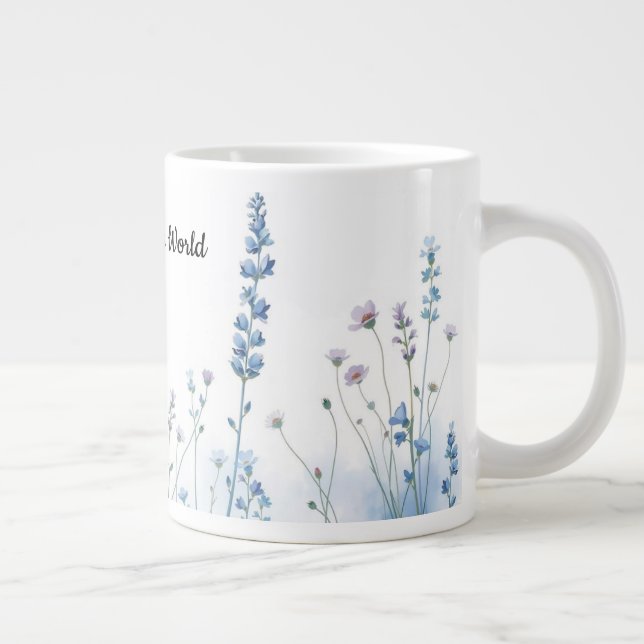 Taza De Café Gigante Boho Mummy’s Wildflowers Floral Aesthetic (Derecha)