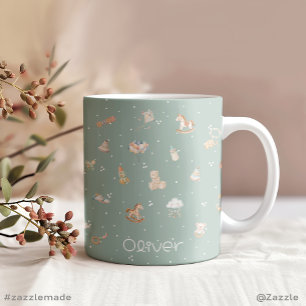 Taza De Café Gigante Boho Otoño Baby Shower Personalizado