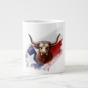 Taza De Café Gigante Bola de longhorn de Texas