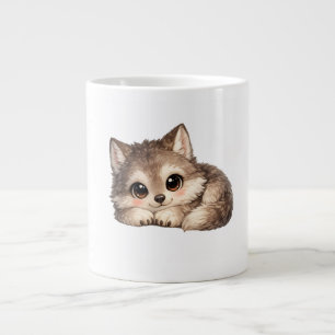 Taza De Café Gigante Bolsa de Estadio Transparente con Cachorro de Lobo