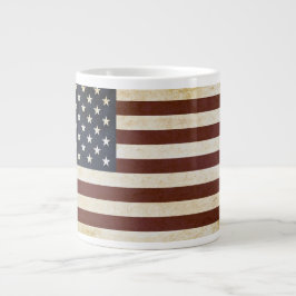 TAZA DE CAFÉ GIGANTE BOMBA CERAMICA DE LA BANDERA ESTADOUNIDENSE