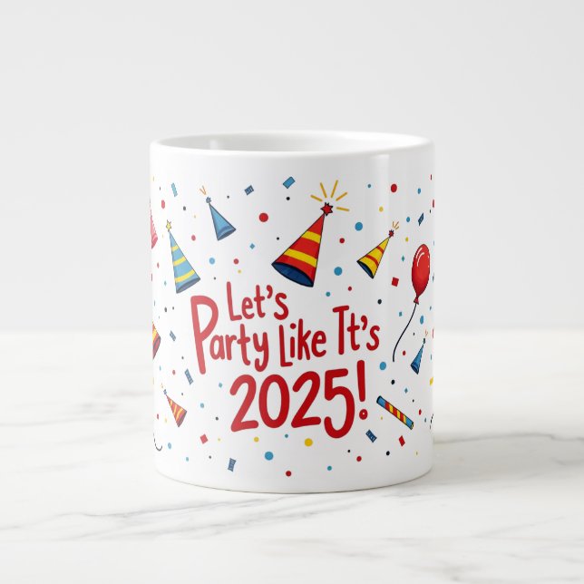Taza De Café Gigante Bomba de celebración de fuegos artificiales (Frente)