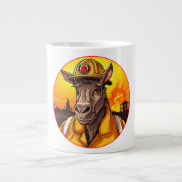 Taza De Café Gigante Bombero de burro