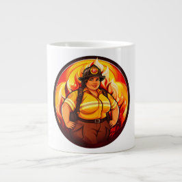 Taza De Café Gigante Bomberos
