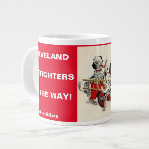 Taza De Café Gigante Bomberos De Cleveland En Camino De Mug